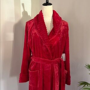 Sonoma Plush Red Women's Robe